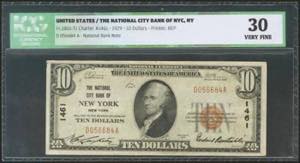 USA. 10 Dollars. National Currency. New ... 