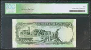 BARBADOS. 5 Dollars. 1975. (Pick: ... 