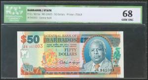 BARBADOS. 50 Dollars. 1997. (Pick: ... 