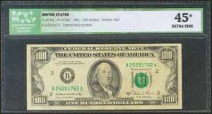 USA. 100 Dollars. Federal Reserve Note. New ... 