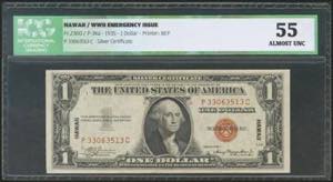 USA. 1 Dollar. Emergency Notes Issued During ... 