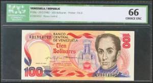 VENEZUELA. 100 Bolívares. 29 January 1980. ... 