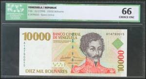 VENEZUELA. 10000 Bolívares. 10 February ... 