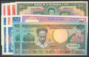 CARIBBEAN STATES. Set of 12 Banknotes of ... 