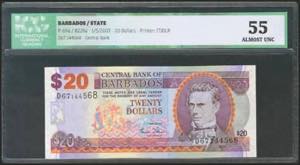 BARBADOS. 20 Dollars. 1 May 2007. (Pick: ... 