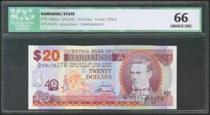 BARBADOS. 20 Dollars. 2 May 2012. (Pick: ... 