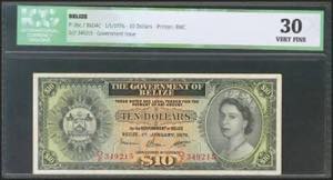 BELIZE. 10 Dollars. 1 January 1976. (Pick: ... 