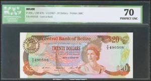 BELIZE. 20 Dollars. 1 January 1987. (Pick: ... 