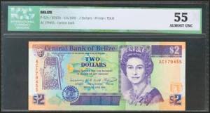 BELIZE. 2 Dollars. 1 June 1991. (Pick: 52b). ... 