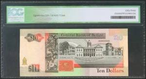 BELIZE. 10 Dollars. 1 June 1991. ... 