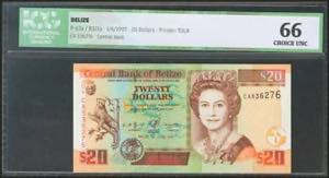BELIZE. 20 Dollars. 1 June 1997. (Pick: ... 