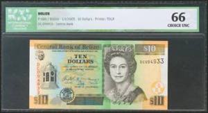 BELIZE. 10 Dollars. 1 January 2005. (Pick: ... 
