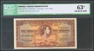 BERMUDA. 5 Shillings. 20 October 1952. ... 