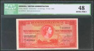 BERMUDA. 10 Shillings. 20 October 1952. ... 