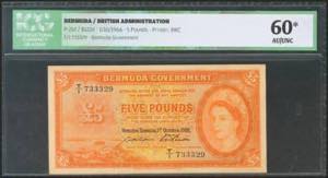 BERMUDA. 5 Pounds. 1 October 1966. ... 