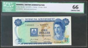 BERMUDA. 1 Dollar. 6 February 1970. Low ... 