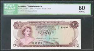 BERMUDA. 1/2 Dollar. 1968. (Pick: ... 