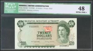 BERMUDA. 20 Dollars. 2 January 1981. (Pick: ... 
