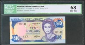 BERMUDA. 10 Dollars. 20 February 1989. ... 