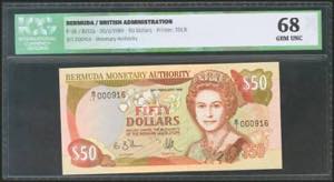 BERMUDA. 50 Dollars. 20 February 1989. ... 