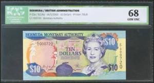 BERMUDA. 10 Dollars. 14 May 2000. Low ... 