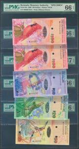 BERMUDA. Set of 5 Banknotes, issued in 2009. ... 