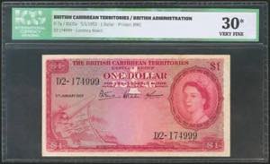 BRITISH CARIBBEAN TERRITORIES. 1 Dollar. ... 