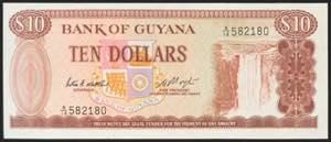 BRITISH GUIANA. 10 Dollars. 1966. (Pick: ... 