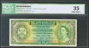 BRITISH HONDURAS. 1 Dollar. 1 May 1965. ... 