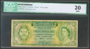 BRITISH HONDURAS. 1 Dollar. 1 November 1961. ... 