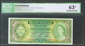 BRITISH HONDURAS. 1 Dollar. 1 January 1973. ... 
