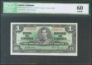 CANADA. 1 Dollar. 2 January 1937. (Pick: ... 