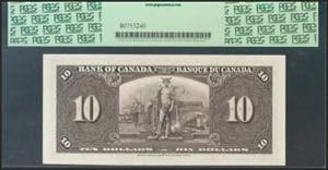 CANADA. 10 Dollars. 1954. (Pick: ... 