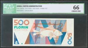 ARUBA. 500 Florin. 16 July 1993. (Pick: 15). ... 