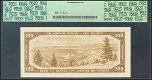 CANADA. 100 Dollars. 1954. (Pick: ... 