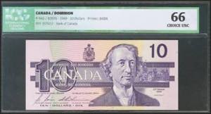 CANADA. 10 Dollars. 1989. (Pick: 96b). ICG66.
