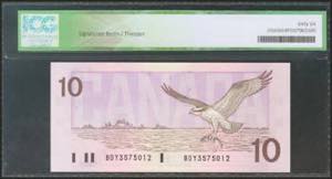 CANADA. 10 Dollars. 1989. (Pick: ... 