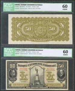 CANADA. Set of two banknotes of 50 Dollars. ... 