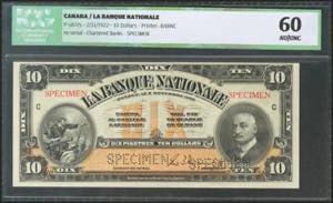 CANADA. 10 Dollars. 2 November 1922. ... 