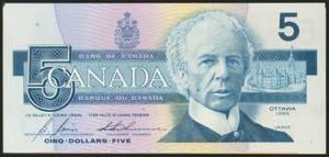 CANADA. Set of 3 banknotes of 5 Dollars, ... 