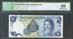 CAYMAN ISLANDS. 1 Dollar. 1971. (Pick: 1a). ... 
