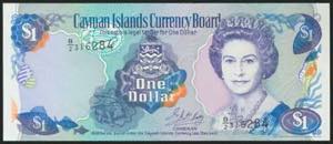 CAYMAN ISLANDS. 1 Dollar. 1996. (Pick: 16b). ... 