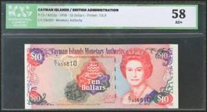 CAYMAN ISLANDS. 10 Dollars. 1998. (Pick: ... 