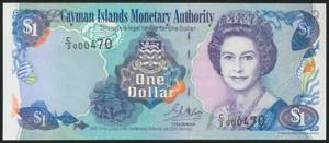 CAYMAN ISLANDS. 1 Dollar. 2001. (Pick: 26b). ... 