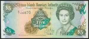 CAYMAN ISLANDS. 5 Dollars. 2001. (Pick: 27). ... 