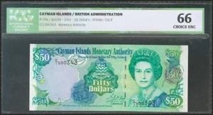 CAYMAN ISLANDS. 50 Dollars. 2001. Low ... 