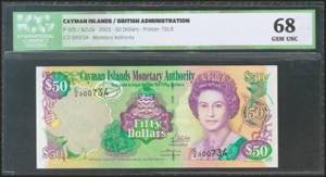 CAYMAN ISLANDS. 50 Dollars. 2003. (Pick: ... 