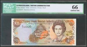 CAYMAN ISLANDS. 25 Dollars. 2006. (Pick: ... 