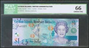 CAYMAN ISLANDS. 1 Dollar. 2010. (Pick: 38a). ... 