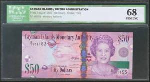 CAYMAN ISLANDS. 50 Dollars. 2010. (Pick: ... 
